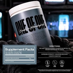 ONE of ONE Micronized Creatine Monohydrate Mix by Mayweather – Unflavored – 400g