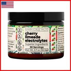 Santa Cruz Paleo Electrolyte Powder Cherry Limeade Sugar Hydration Drink Mix
