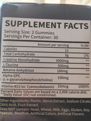 Creatine Monohydrate GUMMIES blueberry 🫐 Flavor 2 Pack 2 Month Supply