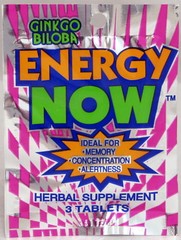 Ginkgo Biloba Energy Now Herbal Booster Supplements 24 packs 72 pills Memory