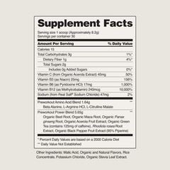 Beet Root Pre Workout Powder Organic Snap Supplements Nitric Oxide Booster 8.8oz