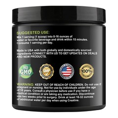 Creatine Monohydrate Powder Pure Promote Muscle Growth 5 Grams Per Serving