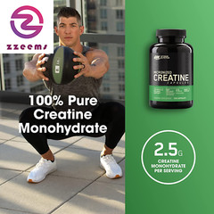 Micronized Creatine Monohydrate Capsules, Keto Friendly, 2500Mg, 100 Capsules