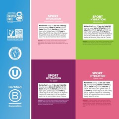 Sport Electrolyte Tablets, Gluten Free & Vegan, Mixed Flavor, 4 Pack (40 Serv…