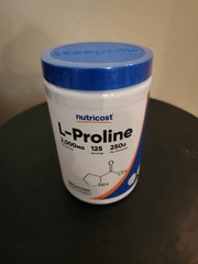 Nutricost L-Proline Powder 250 Grams – 2,000mg Per Serving, Non-GMO