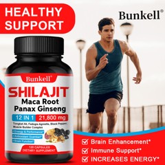 SHILAJIT Maca Root Panax Ginseng extract Muscle Health Energy&Performancesupport