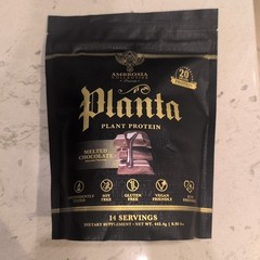 Ambrosia Collective Melted Chocolate Plant Protein Powder-Best By 03/2026
