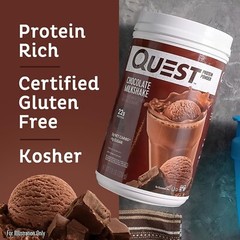 Low Carb Chocolate Milkshake Protein Powder – 1.6lb, 24 Servings, Gluten Free