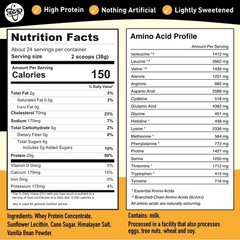 TGS Nutrition Vanilla Whey Protein Powder 2lb – No Artificial Sweeteners, All Na