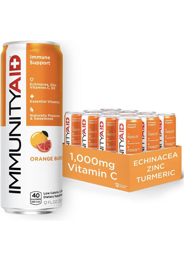 ImmunityAid Immune Support Drink Echinacea, Zinc, Astragalus & Vitamin C 12 Pack