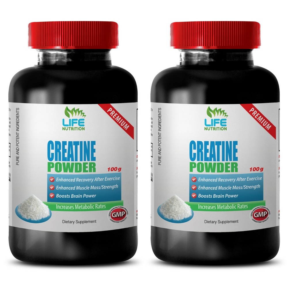 post exercise recovery – Creatine Powder 100g – increase strength 2 Bottles