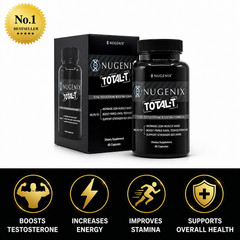 Nugenix Total-T Testosterone Booster – 90 Capsules- Expiration 12/2026