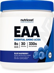 Nutricost EAA Powder 30 Servings (Blue Raspberry) 11.6 Ounce (Pack of 1), Red