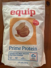 Equip Foods Prime Peanut Butter Protein Powder – Grass-Fed Beef Protein Isolate