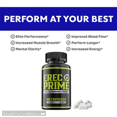 Erec Prime Formula for Male Virility, ErecPrime Male Performance (60 Capsules)