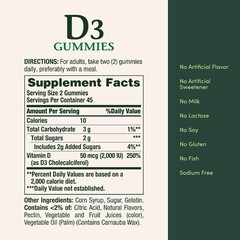 Nature’s Bounty Vitamin D3 Gummies, Vitamin Supplement, Supports Immune Health,