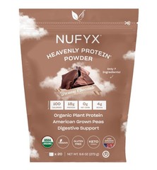 NUFYX Heavenly Protein Powder – Organic American Grown Pea, Vegan, Keto, 50 Cal