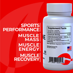 CREATINE & L-ARGININE 120 Capsules – Support Performance and strength in trainin