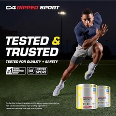 2 Packs C4 Ripped Super Sport Pre Workout Powder Arctic Snow Cone BEST BY: 01/26
