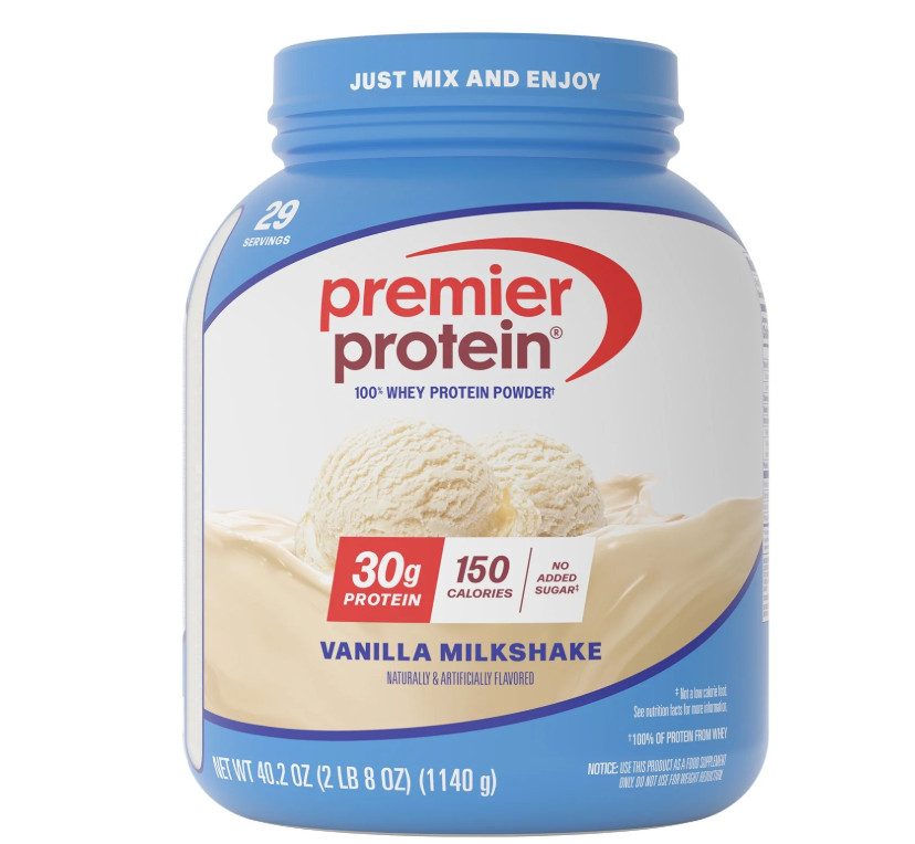 Premier Protein Whey Powder Vanilla Milkshake 29 Servings 30g Protein
