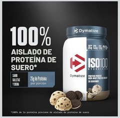 Dymatize ISO100 Hydrolyzed Whey Isolate Cookies & Cream 1.36lb 20Sv