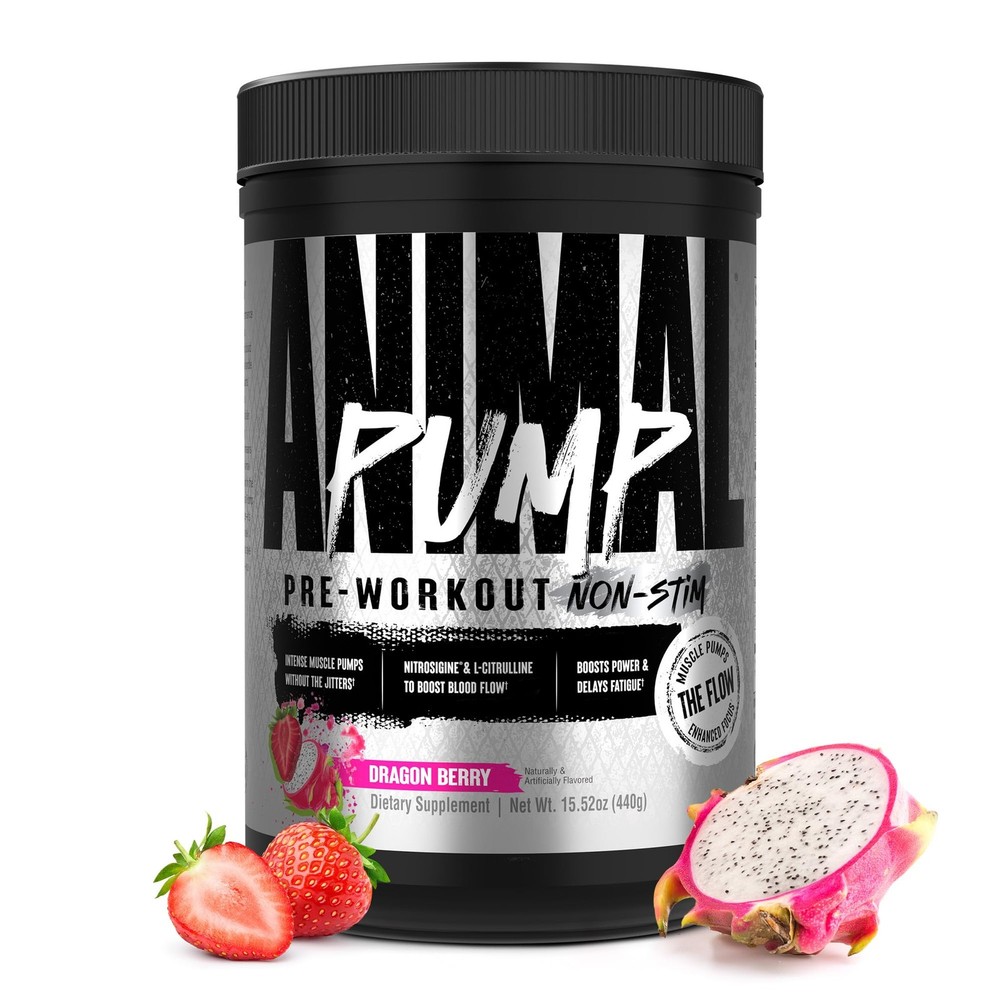 Animal Pump NS Stim-Free Pre Workout Powder for Men & Women – 20 Servings
