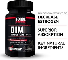 Force Factor DIM, 3-Pack, Pills to Decrease Estrogen in Men, Diindolylmethane Su