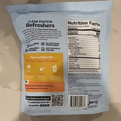 Javvy Clear Protein Refreshers Mango Pineapple Powder 13oz 0g Sugar