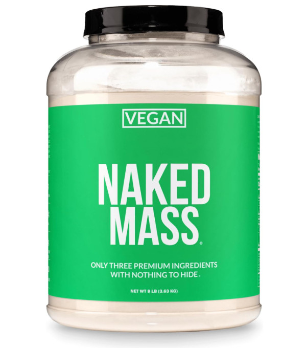 NAKED Vegan Mass Weight Gainer Protein Powder, 8 lb, 1,230 Calories