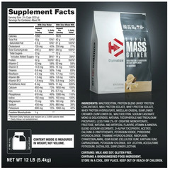 Dymatize Super Mass Gainer Gourmet Vanilla 12LB 52g Protein