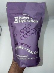 LAST BAG- TruVision Truvy Heart & Hydration Grape Flavor 30 Pack New Sealed
