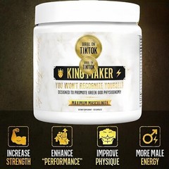 King-1pcs Maker 13-in-1 Men’s Supplement for Fitness,Health & Vitality (120 Cap)