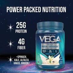 Vega Protein And Greens Protein Powder Mixed Berry 11 Servings 25G Plant Based