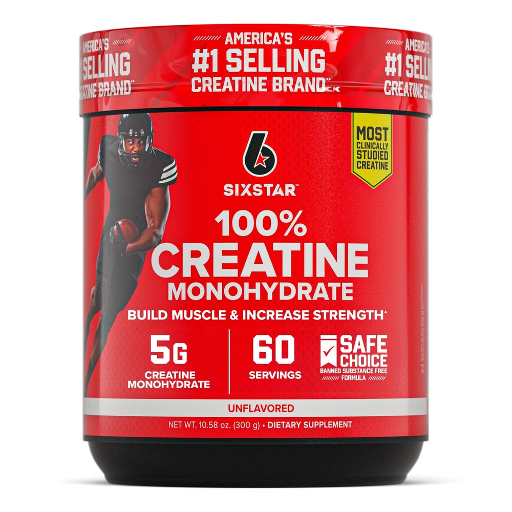Six Star 100% Creatine Monohydrate Powder – 10.58 Ounce (Pack of 1)