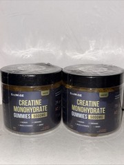 ECOWISE Creatine Gummies Muscle Stamina 120ct Two Lot Exp3/2027 Mango 5000mg