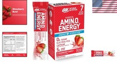 Optimum Nutrition Essential Amino Energy Plus – 7 Pack Strawberry Electrolytes
