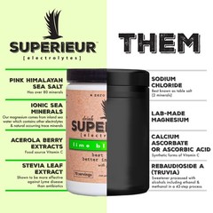 Superieur Electrolyte Powder Packets – Vegan 14 Servings, 14 Servings