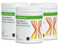3X Herbalife Personalized Protein Powder 12.7 Oz