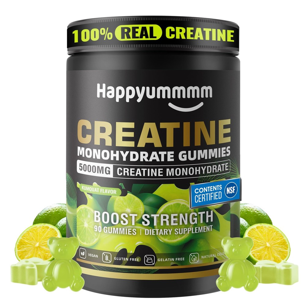 Creatine Monohydrate Gummies, NSF Certified, 5g Dose for Men & Women to Suppo…