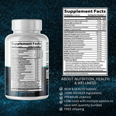 Zeriva- Prostate Support- 5 Bottles- 300 Capsules