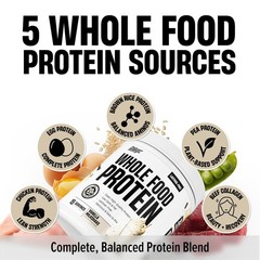 Nutrex WHOLE FOOD PROTEIN Blend – 20 Gm Protein 0 Sugar Lactose Free 15 Servings