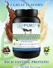 PURE Sport Whey Protein + Collagen Powder (27g of Protein 28 servings 2 Flavors)