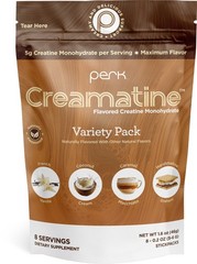 Perk Creamatine (Variety Pack) 8 Stick Packs – Flavored Creatine Monohydrate