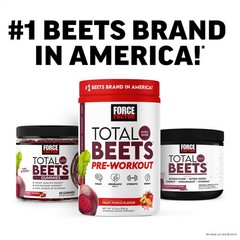 Force Factor Total Beets Pre-Workout 12.5 Ounce (Pack of 1), Fruit Punch