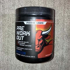 Prime Labs Pre-Workout Powder Blue Surge 30 Servings 13.76 oz Non-GMO