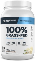 Transparent Labs GrassFed Whey Protein Isolate Naturally Flavored, Gluten Fr…