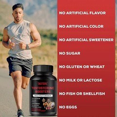 Testosterones Booster for Men High Strength Support Test Boost 120 Capsules