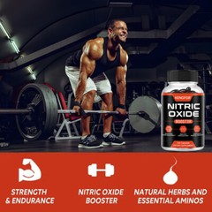 Nitric Oxide Booster w/ L-Arginin 1500mg-Muscle Pump,Endurance&Energy enhancer