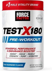 FORCE FACTOR Test X180 Pre-Workout Powder & Energy Supplement, Boost Focus & End