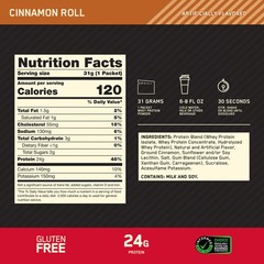 Lot of 100 ON Optimum Nutrition Gold Standard 100% Whey Cinnamon Roll 1.09 oz.